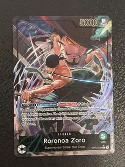 One Piece TCG Roronoa Zoro OP12-020 Leader Alt Art Legacy of the Master English - Image 1