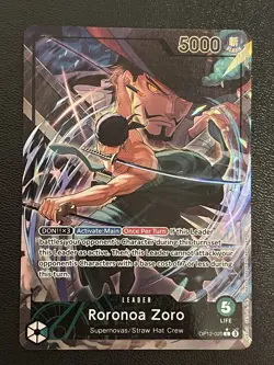 One Piece TCG Roronoa Zoro OP12-020 Leader Alt Art Legacy of the Master English - Image 4