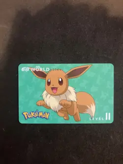 Eevee eb world games Level 2 membership Pokemon day card NM - Mint Aus excl - Image 1