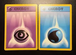 Pokemon TCG 3-Card Lot Sabrina's Drowzee Psychic Energy Water Energy - Image 1