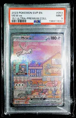 Pokemon TCG Mew ex 053 SVP Scarlet & Violet Promo Holo EN PSA 9 Graded - Image 1