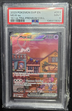 Pokemon TCG Mew ex 053 SVP Scarlet & Violet Promo Holo EN PSA 9 Graded - Image 2