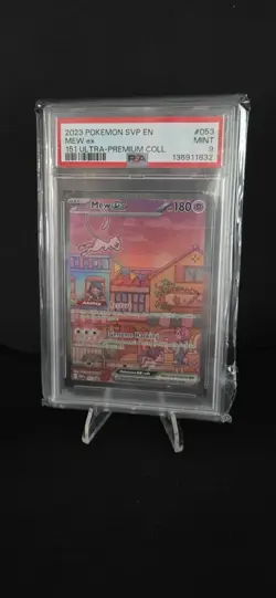 Pokemon TCG Mew ex 053 SVP Scarlet & Violet Promo Holo EN PSA 9 Graded - Image 3