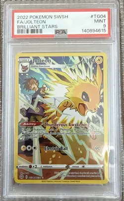 2022 Pokemon SWSH FA/Jolteon Brilliant Stars #TG04 PSA 9 - Image 1
