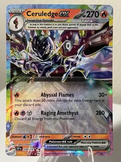 Ceruledge ex Double Rare SV08: Surging Sparks 036/191 Pokemon TCG - Image 1