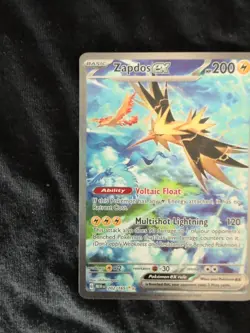 Zapdos EX 202/165 Scarlet & Violet 151 Special Illustration Rare NM/Mint - Image 3