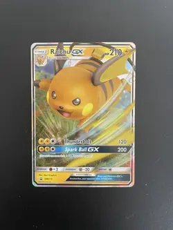 Pokemon TCG Raichu GX SM Black Star Promo SM213 Holo Promo - Image 1