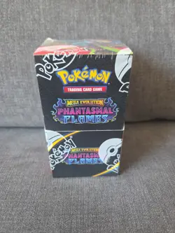 Mega Evolutions Phantasmal Flames Half Booster Box Sealed Pokemon TCG (18 packs) - Image 1