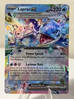 Lapras ex 32/142 Double Rare Stellar Crown Pokemon Holo Near Mint - Image 1