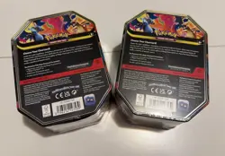 Pokemon lot of 2 Mega Charizard Tins - Image 2