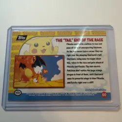 The "Tail" End of the Race Pokemon Topps Pikachu's Vacation 50 Textured Foil - Image 2