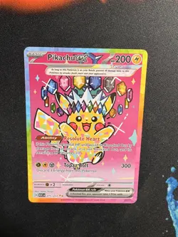 Pokemon TCG Pikachu EX 277/217 SIR - Ascended Heroes - NEAR MINT - Image 1
