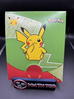 1x SEALED 2021 Pack W Extras 25th Anniversary Pokemon Cards McDonalds Exclusive - Image 1