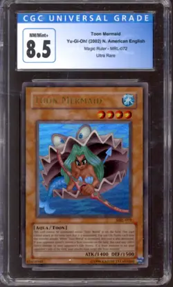 Yu-Gi-Oh Magic Ruler Toon Mermaid MRL-072 CGC 8.5 - Image 1