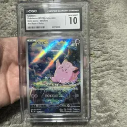 Pokemon TCG: CGC 10 Clefairy 086/080 Art Rare Holo Card Nihil Zero CGC 10 - Image 1