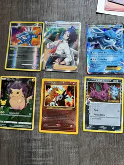 6 SUPER RARE Pokemon Card Lot Assorted Childhood Collection (ALL PLAYED) - Image 3