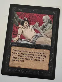 Magic the Gathering MTG Beta Sacrifice NM- (Beta Bob) - Image 1