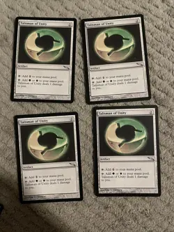Magic MTG: Mirrodin: Talisman of Unity X 4 - Image 1