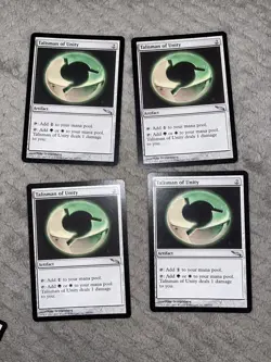 Magic MTG: Mirrodin: Talisman of Unity X 4 - Image 2