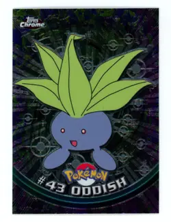 Pokemon Card - Oddish #43 - Topps Chrome - Image 1