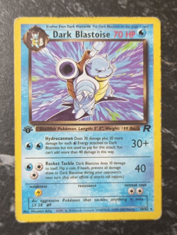 Dark Blastoise 1st Edition 20/82 Team Rocket WOTC Rare Pokemon Card Vintage 2000 - Image 1