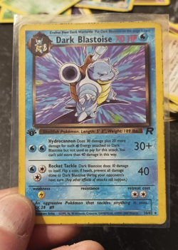 Dark Blastoise 1st Edition 20/82 Team Rocket WOTC Rare Pokemon Card Vintage 2000 - Image 2