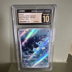 Pokemon Horsea Night Wanderer 067/064 Art Rare Holo CGC Pristine 10 Japanese - Image 1