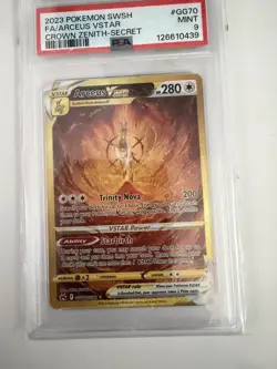Pokemon TCG Arceus VSTAR Crown Zenith GG70/GG70 Secret Rare PSA 9 - Image 1
