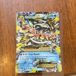 Pokemon M Glalie EX Ultra Rare Full Art Holo 35/162 Breakthrough Mega 220 HP - Image 3