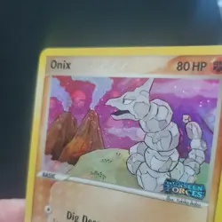 Pokemon TCG Onix Unseen Forces STAMPED HOLO 65/115 80 HP 2005 English Basic - Image 4