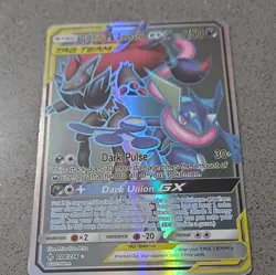 Pokemon Greninja & Zoroark GX TAG TEAM Full Art Ultra Rare Holo 200/234 250HP - Image 2