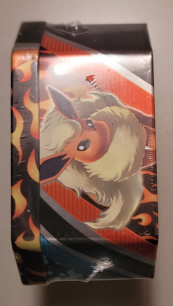 Pokemon TCG Flareon V Collection Tin Brand New Factory Sealed 4 Booster Packs - Image 2