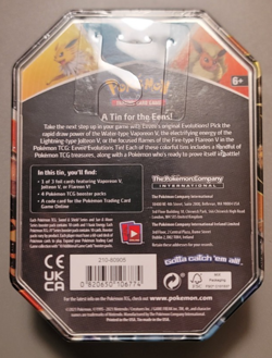 Pokemon TCG Flareon V Collection Tin Brand New Factory Sealed 4 Booster Packs - Image 3