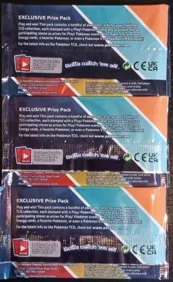 LOT x (3) PLAY POKEMON PRIZE PACK SERIES ONE 1 FACTORY SEALED - Image 2