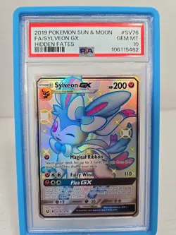 2019 Pokemon Sylveon GX Full Art SV76/SV94 PSA 10 (Hidden Fates) - Image 1