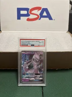 Pokemon TCG: Mewtwo GX #31/68 Hidden Fates Ultra Rare Holo PSA 10 GEM MINT. - Image 1