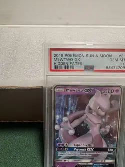Pokemon TCG: Mewtwo GX #31/68 Hidden Fates Ultra Rare Holo PSA 10 GEM MINT. - Image 2