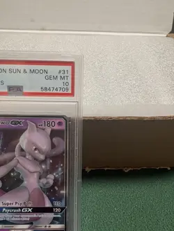 Pokemon TCG: Mewtwo GX #31/68 Hidden Fates Ultra Rare Holo PSA 10 GEM MINT. - Image 3