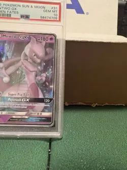 Pokemon TCG: Mewtwo GX #31/68 Hidden Fates Ultra Rare Holo PSA 10 GEM MINT. - Image 4