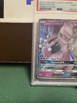 Pokemon TCG: Mewtwo GX #31/68 Hidden Fates Ultra Rare Holo PSA 10 GEM MINT. - Image 5