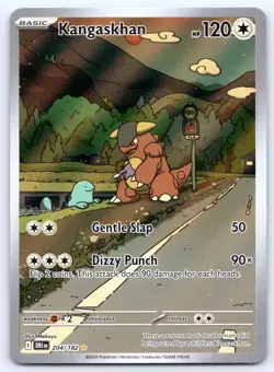 Kangaskhan 204/182 Illustration Rare Destined Rivals Pokemon Holo 2025 NM - Image 1