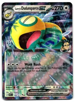 Larry's Dudunsparce ex 164/217 - 🌊 Ascended Heroes Pokemon TCG 🖤 - M/LP - Image 1