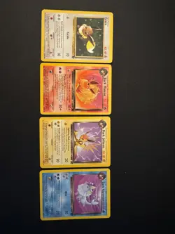 Pokemon TCG Team Rocket Eeveelutions Set Lot Eevee Vaporeon Jolteon Flareon WOTC - Image 1