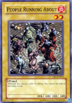 3 x People Running About - DR1-EN056 - Common - Unlimited Edition Near Mint, Eng - Image 1