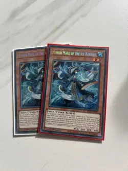 2x YUGIOH 1st Ed BLTR-EN007 SECRET RARE MIRROR MAGE OF THE ICE BARRIER - Image 1