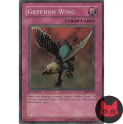 Yugioh Gryphon Wing SDP-050 Super Rare 1st Edition MP - Image 1