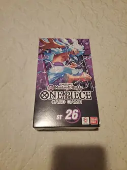 NEW! One Piece Purple/Black Monkey.D.Luffy Starter Deck [ST-26] English SEALED - Image 1