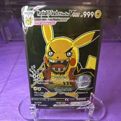 Pokemon Marshall D-Teach Pikachu Cosmax Full Art Holo Card - Image 1