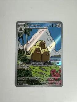 Alolan Dugtrio 208/191 -Illustration Rare Pokemon Card- Surging Sparks NM - Image 1