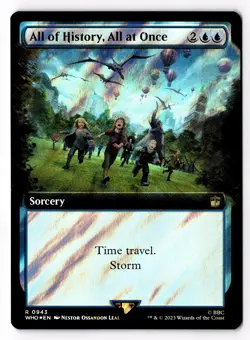 All of History, All at Once (Extended Art) (Surge Foil) 943 Doctor Who Foil NM - Image 1